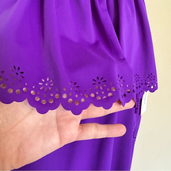 Swimsuits for All Plus Size 26 Chlorine Resistant Purple Tank Swimdress NEW - Picture 5 of 16